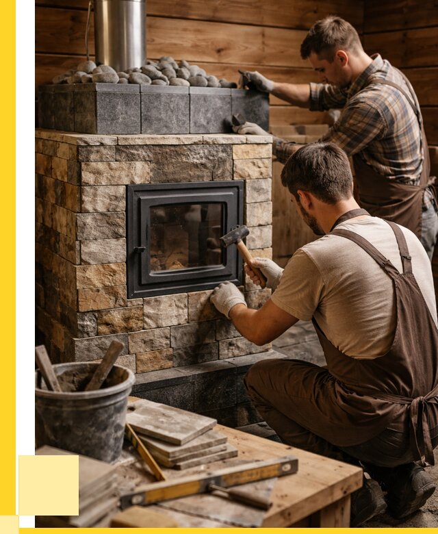 Облицовка банной печи в Усинске от 15357 р. | ЭриданСнс