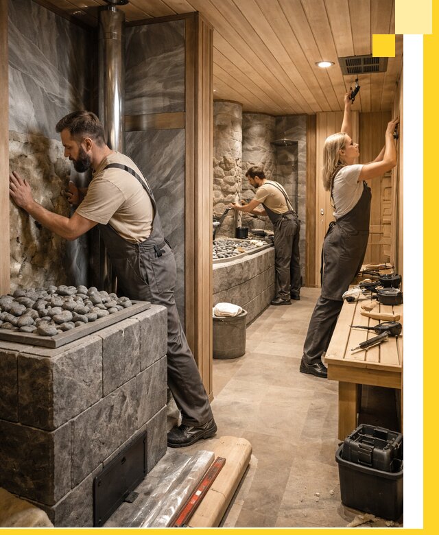 Строительство бань и SPA процедур в Усинске под ключ и отделкой