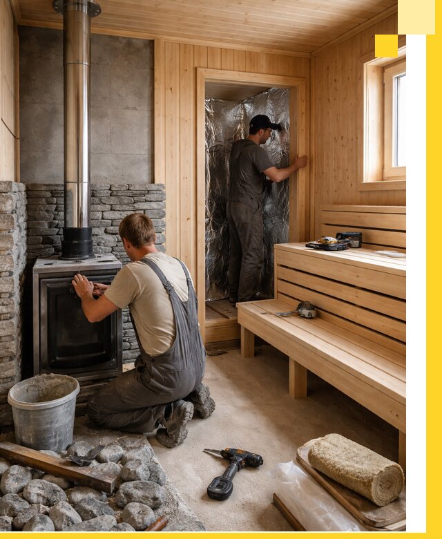 Строительство и изготовление бань под ключ в Усинске