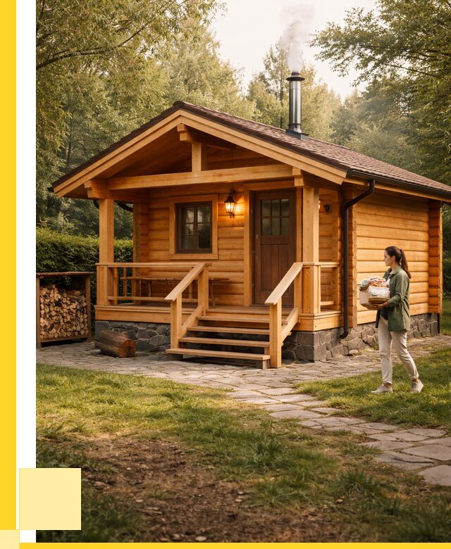 Купить баню под ключ в Усинске от 665470 р. | ЭриданСнс