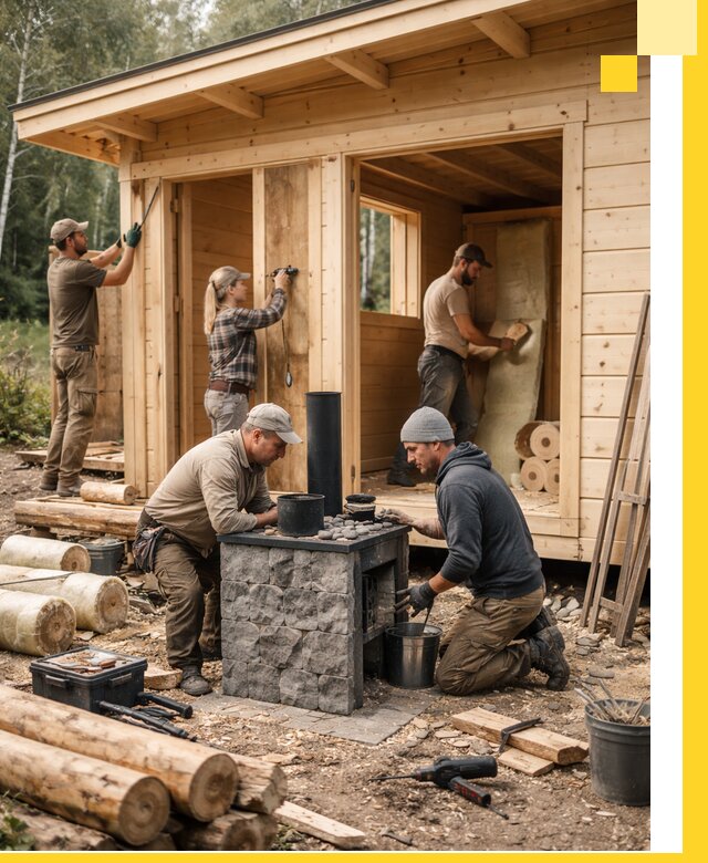 Купить баню под ключ в Усинске строительство монтаж отделка