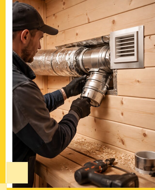 Монтаж вентиляции бани в Усинске от 12286 р. | ЭриданСнс