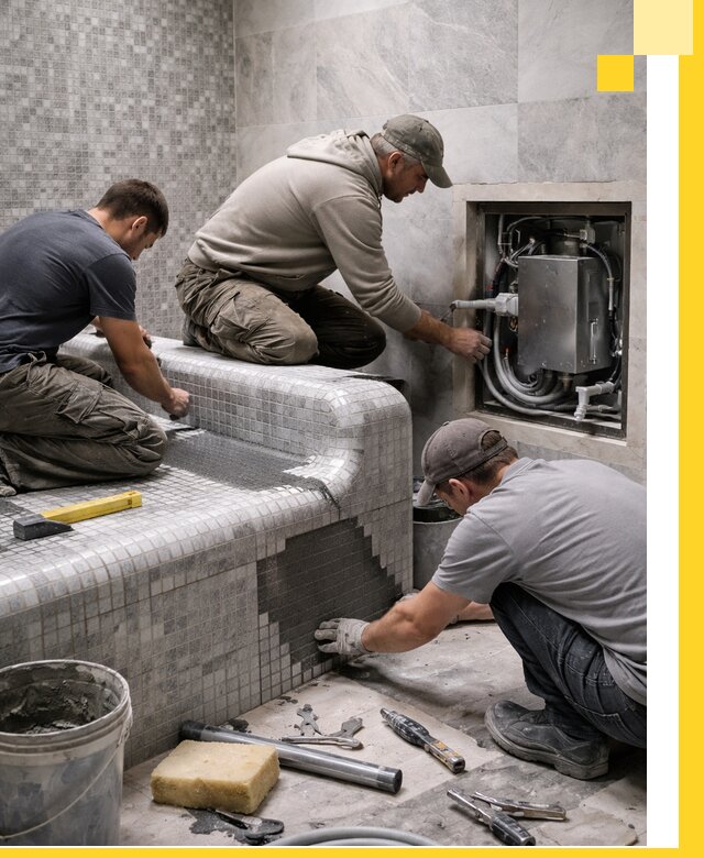 Проекты хамамов под ключ в Усинске и дизайн и строительство