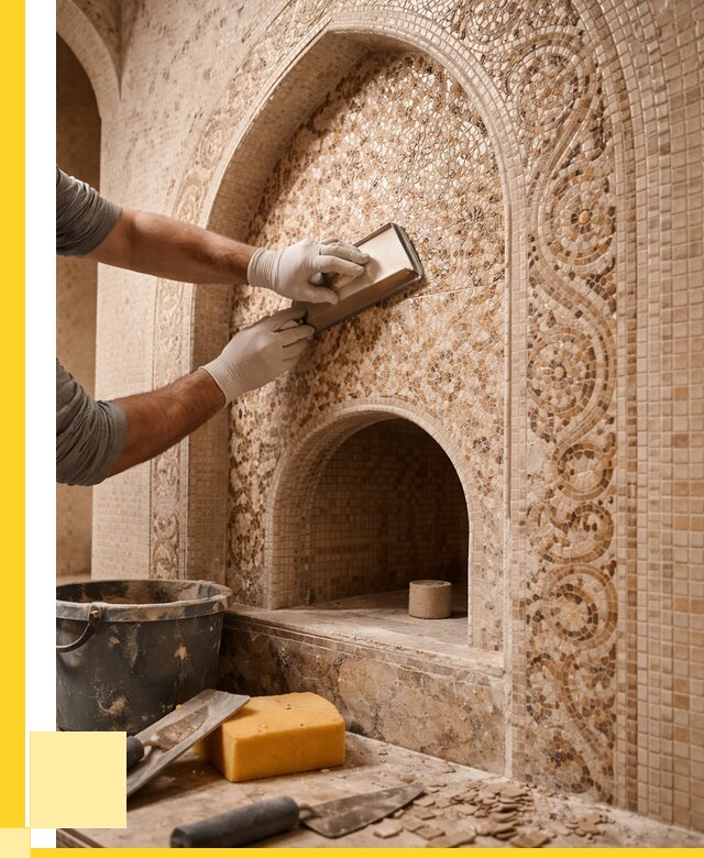 Мозаика для хамама в Усинске под ключ от 5119 р. | ЭриданСнс