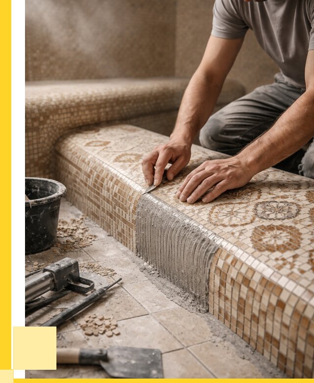 Плитка для хамама под ключ в Усинске от 3583 р. | ЭриданСнс