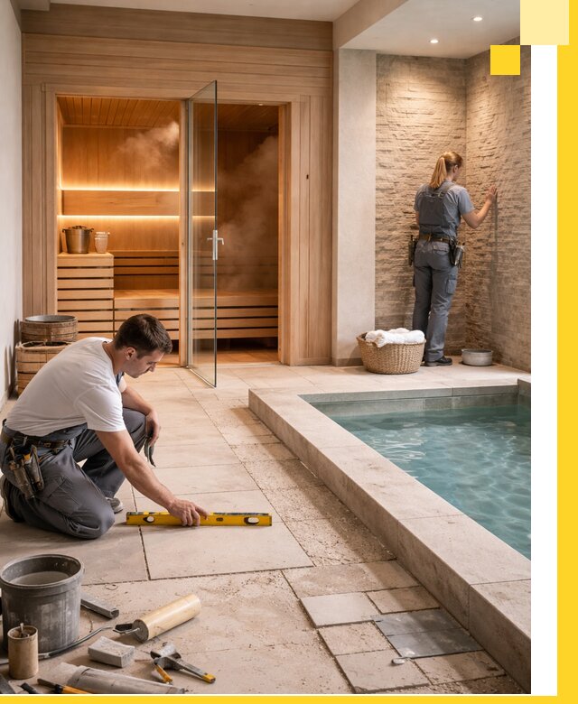 Комплексный дизайн и отделка интерьеров SPA под ключ в Усинске